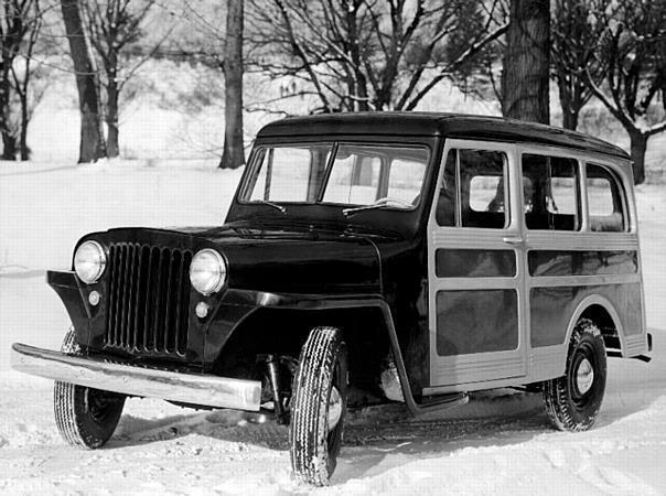 Combining a spacious interior with a low-maintenance exterior and four-wheel drive capability, the 1949 Jeep Station Wagon was America’s first true sport-utility vehicle.